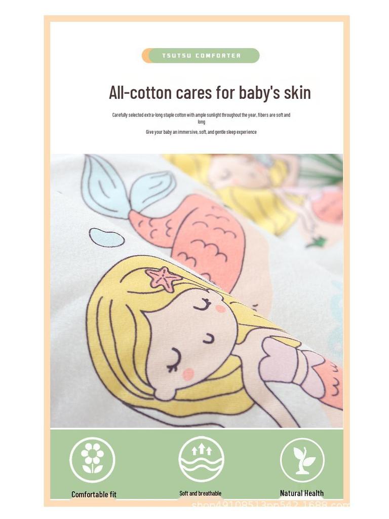 Spring & Autumn Newborn Baby Swaddle Blanket - Baby Bean Quilt Collection