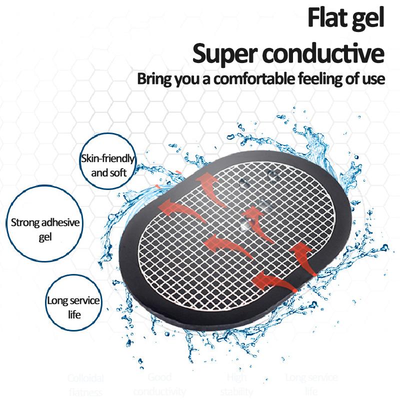 Electrode Sheet Pads Replacement Gel For EMS Muscle Stimulator Abdominal Abs Toner Massage Abdomen Slimming Belt Patch