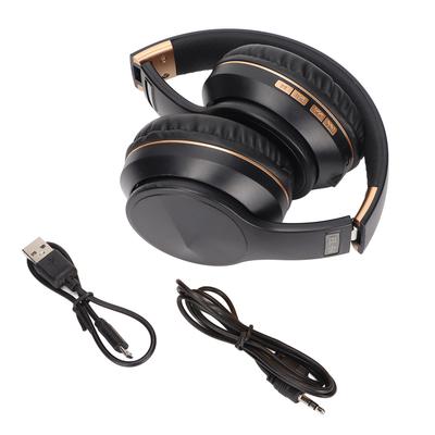 Căști Bluetooth ELB4 Multifuncționale Pliabile Wireless pentru Sport Gaming(Aur negru )