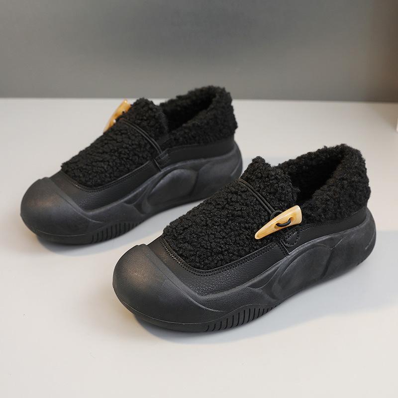 

[Customized] XFL26 Winter 2025 Fleece Low Top Trend Warm Student Cotton Shoes Plush Home Leisure Hundred 35