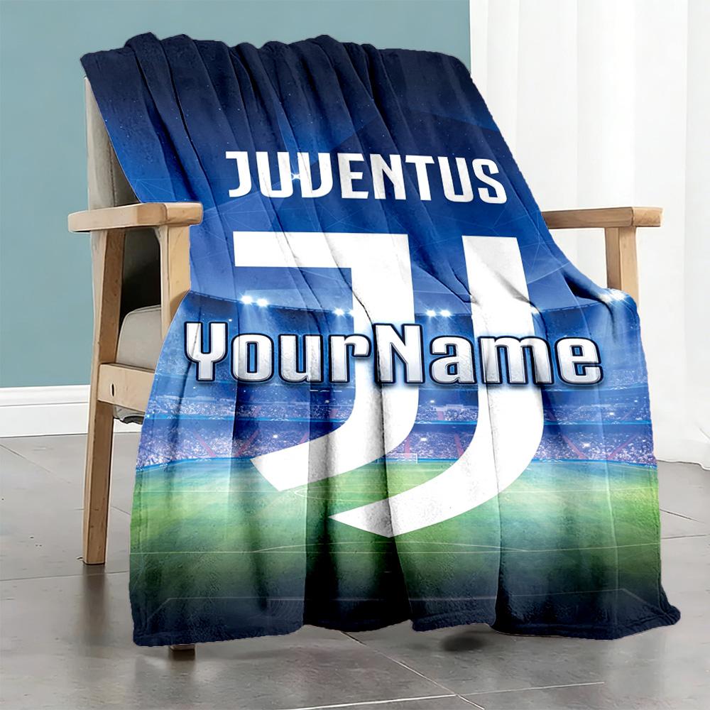 Juventus Personalized Text Blanket Gift Personalized Blanket Warmthful Decor Versatile for Living Room Home Decor Sofa Bedding for All Occasions