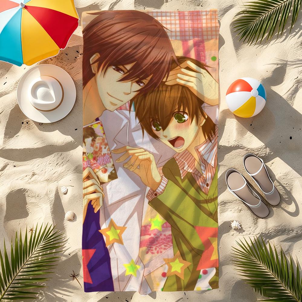 Anime S-sekai-ichi cute H-hatsukoi Towel Beach Quick Dry Soft Pool Towels Gift for Travel Gym Shower Camping sports