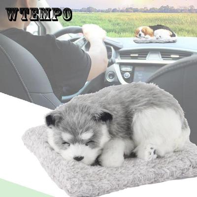 High Simulation Plush Dog Accessories Car Center Console Decoration Activated Carbon Filled Doll for New Car