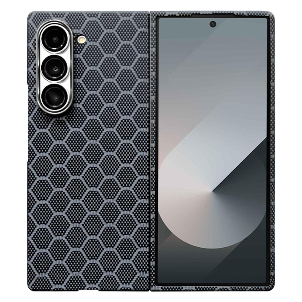 

For Samsung Galaxy Z Fold6 5G Case Ultra Thin Aramid Fiber Honeycomb Texture Phone Cover A