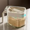 Condiment Jar Spice Container Sugar and Salt Container Set Glass Seasoning Box with Spoon Dustproof Lid and Handle
