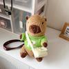 Capybara Bag Plush Cartoon Wear Clothes Skew Bag Girl Children Holiday Gift Doll