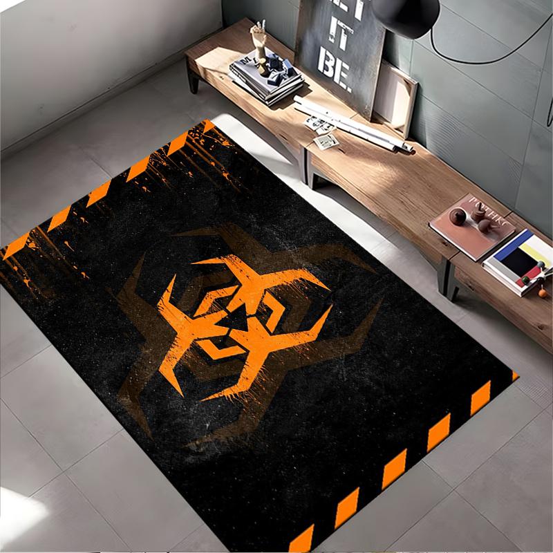 Spider Biohazard Rug for Unique Decor Suitable for use as an anti-slip game mat for living room and bedroom sofas