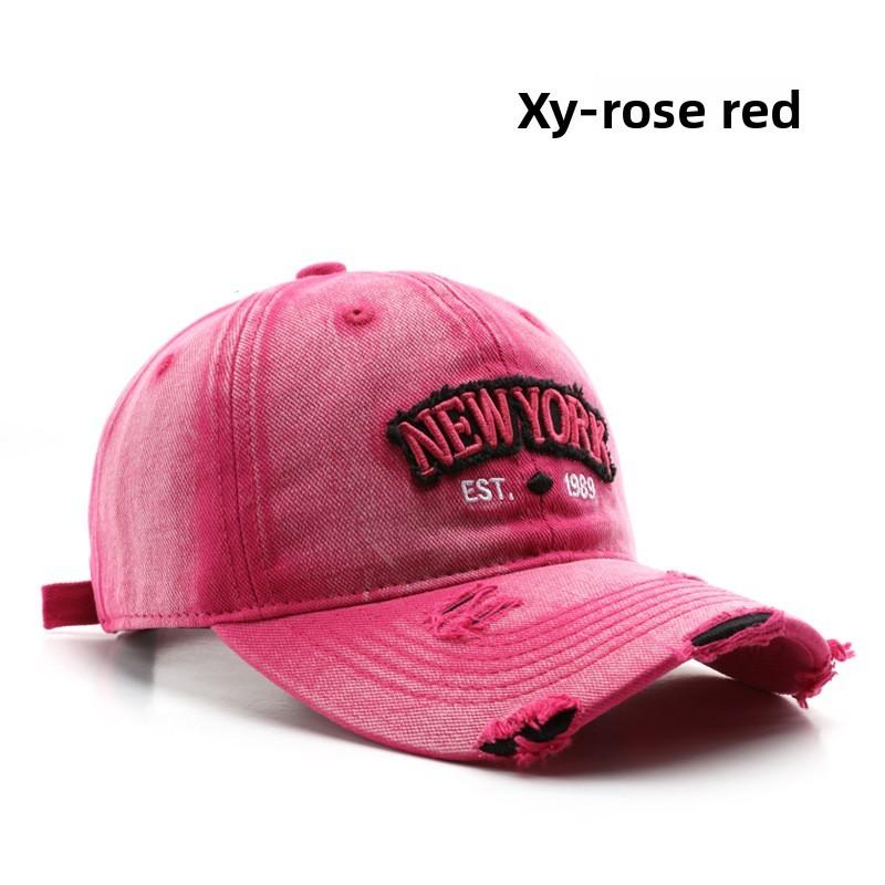 Cotton Baseball Cap With Embroidered Letters For Men And Women Outdoor Sun Protection