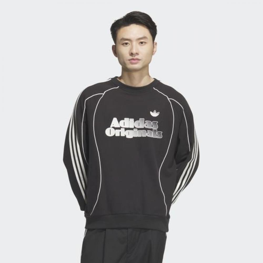 AdidaS Men S Retro Mix And Match Crewneck SweatShirt Black Jn3792