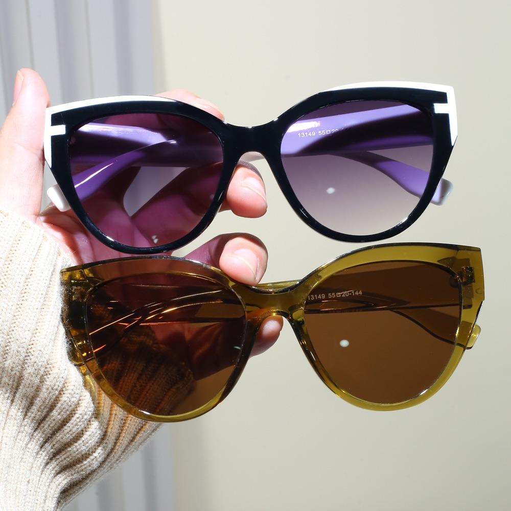 Personality Exquisite Cat Eye Sunglasses Women Men High End Simple Artistic Sense Sun Glasses Climbing Camping Beach Party Shade Glasses