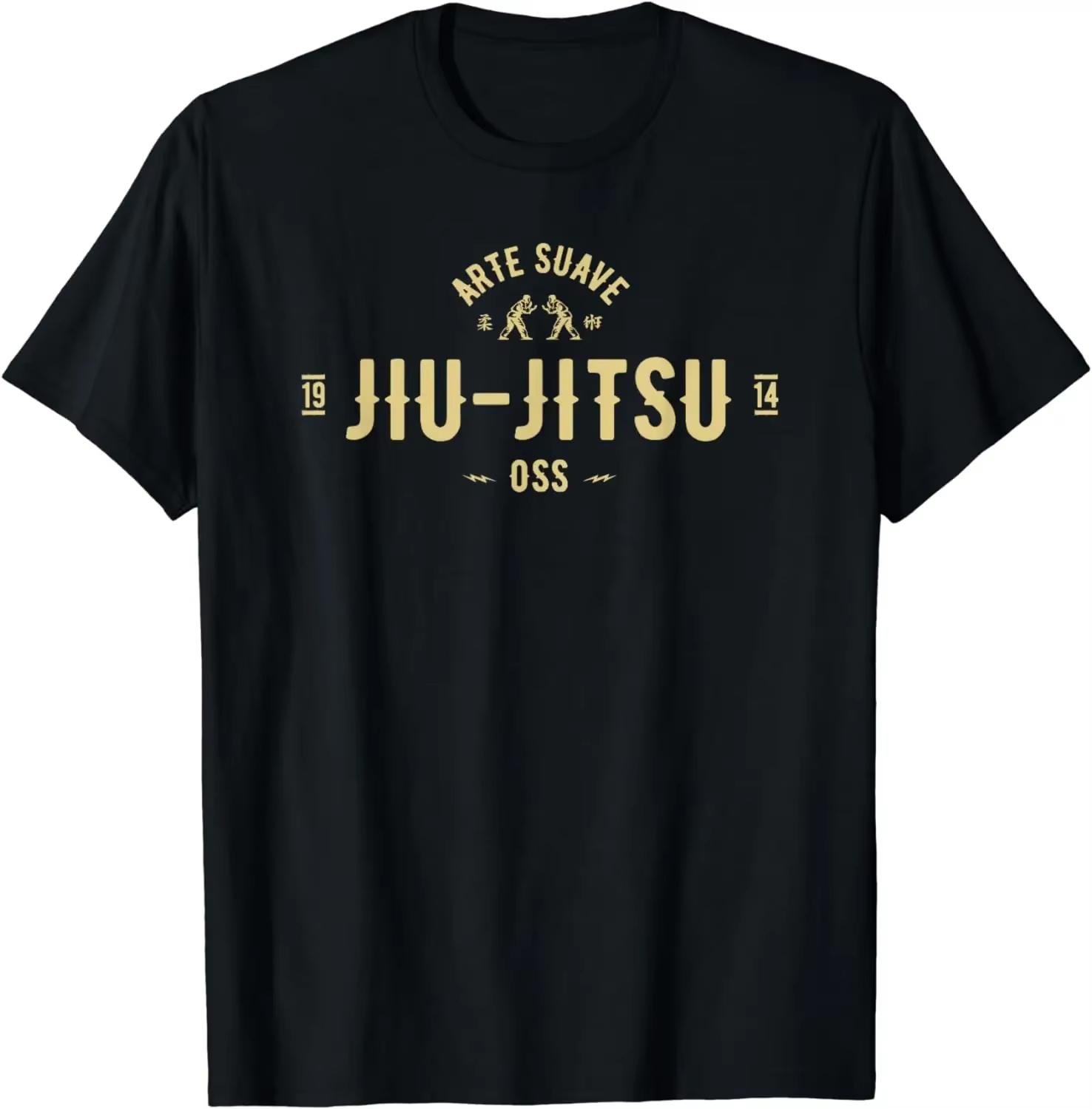 

Brazilian Jiu Jitsu Shirt Arte Suave Oss Tshirt BJJ T Shirt T-Shirt Men Clothing Tops Streetwear Camisetas Vintage T Shirt 5XL різнокольоровий