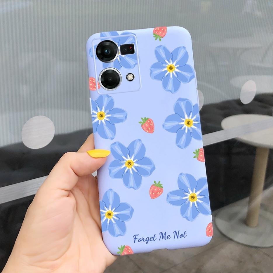 Für Oppo Reno7 4G Hülle CPH2363 Oppo F21 Pro 2022 Schöne Kunst Bemalte Abdeckung Weiche TPU Handyhülle Für Oppo Reno 7 F21 Pro Rückseite