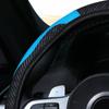 Capa de volante de carro de 38 cm, couro PU antiderrapante, universal, elástica, confortável e suave para
