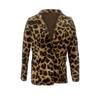 Women's Fashionable Leopard Print Temperament Commuting Thin Long-sleeved Small Suit