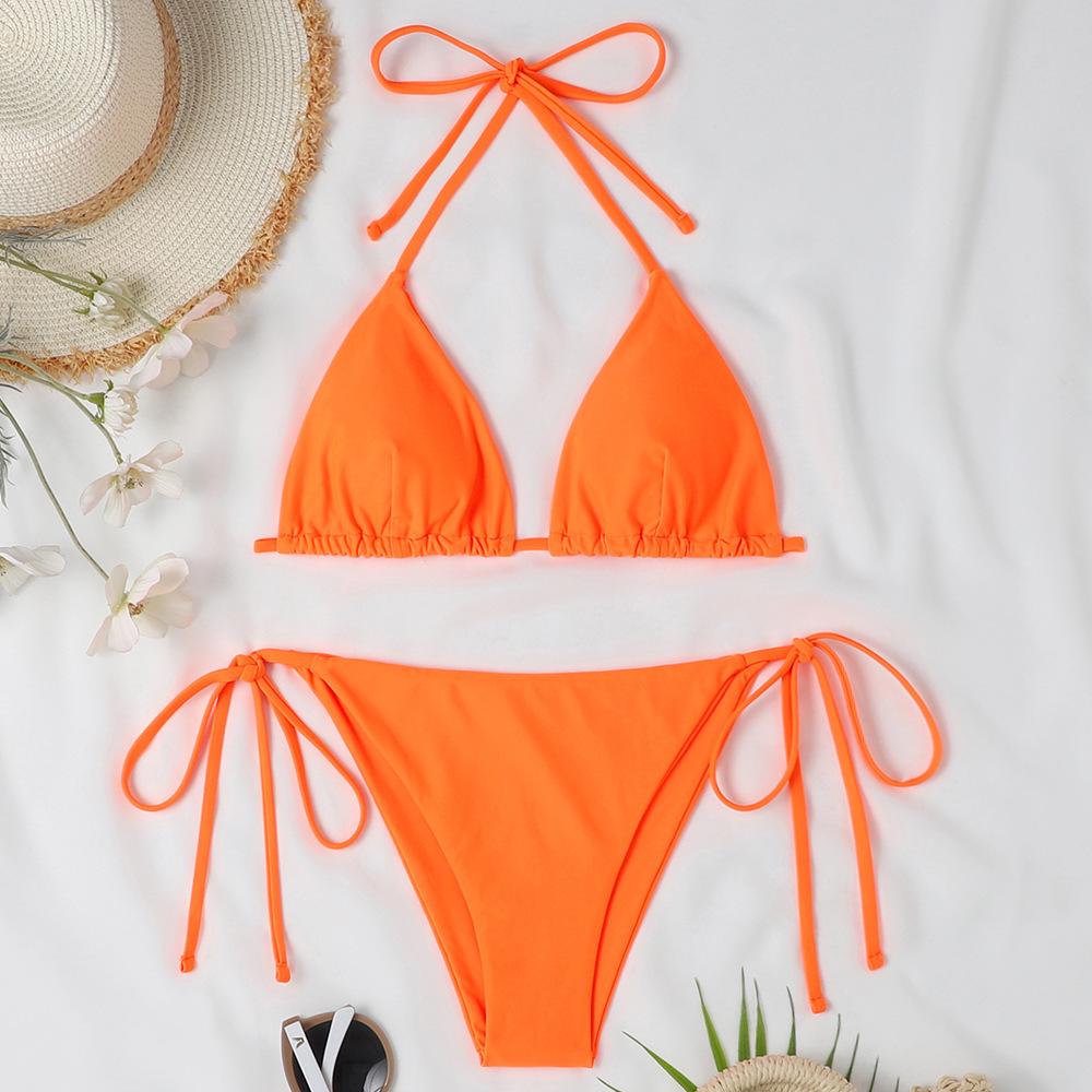 2024 Summer Women's Sexy European & American Split-Strap Bikini Swimsuit