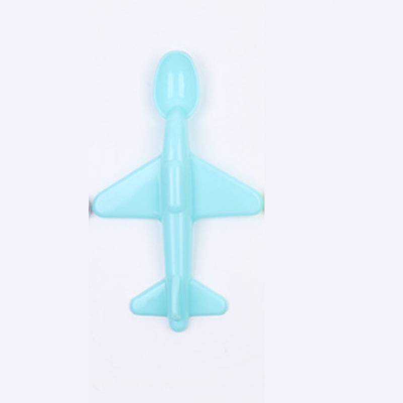 Kinder-Flugzeugförmiger Plastiklöffel Mit Süßem Design Für Kindermahlzeiten Und Als Geschenk