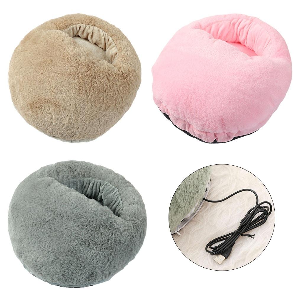 Heating Pad Foot Warmer USB Heated Washable Winter Portable Rechargeable Soft Thick Detachable Electric Flannel