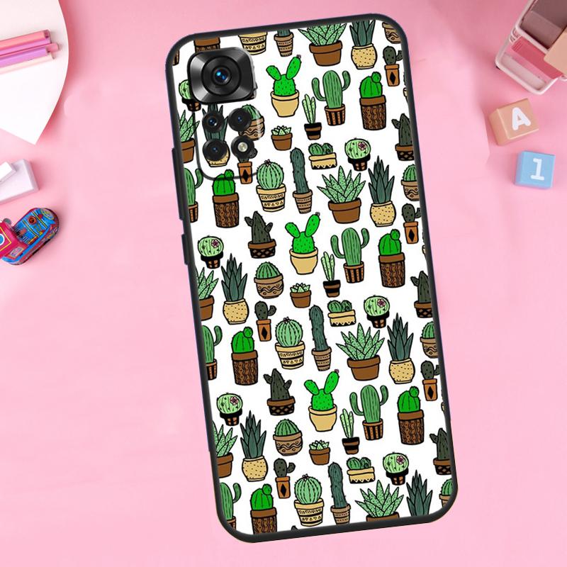 

Cactus Succulent For Xiaomi Redmi Note 13 14 9 10 11 12 15 Pro Plus Phone Case For Redmi 15 C 14C 10C 12C 13C Redmi Note 14 Pro 5G