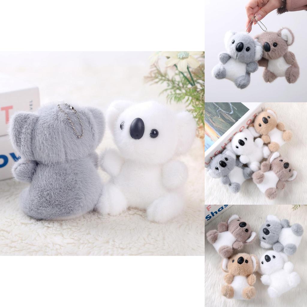 Animal Plush Toy Keychain For Kids Girls Gift With Short Plush Material
