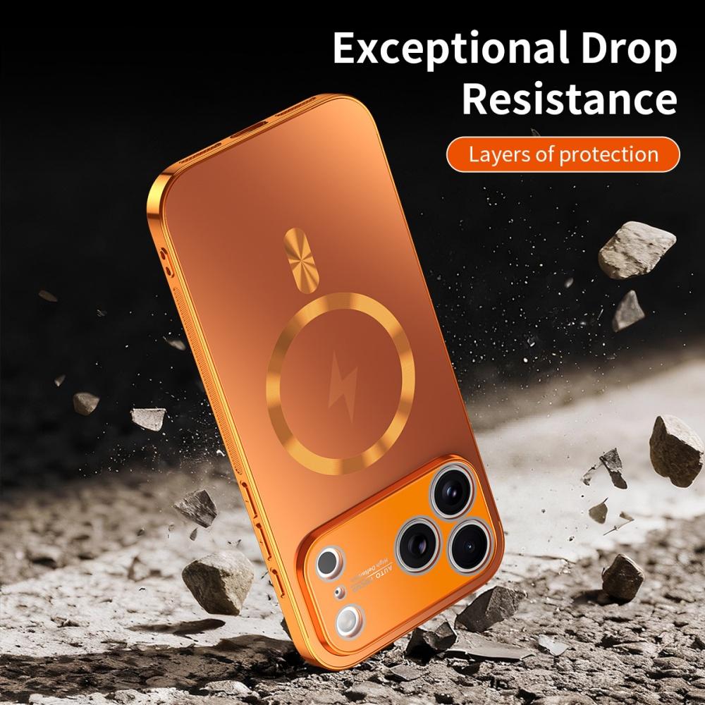 Luxury Plating Matte Magnetic For Magsafe Hard Case For iPhone 17 15 16 14 13   Pro Max Camera Protection PC Shockproof Cover