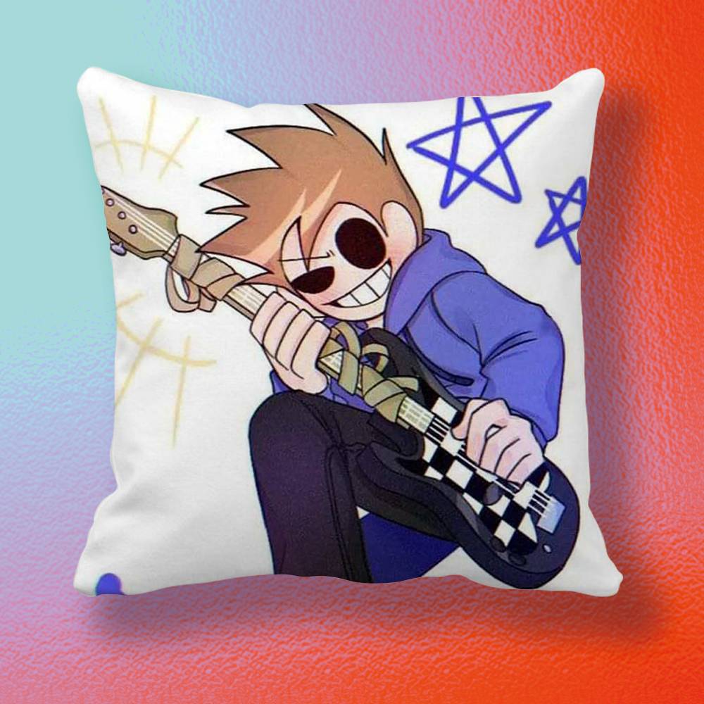 Anime Eddsworld Tom  Pillow cover Soft Microfiber Pillowcase Home Sofa Decor Surprise Decorative printed