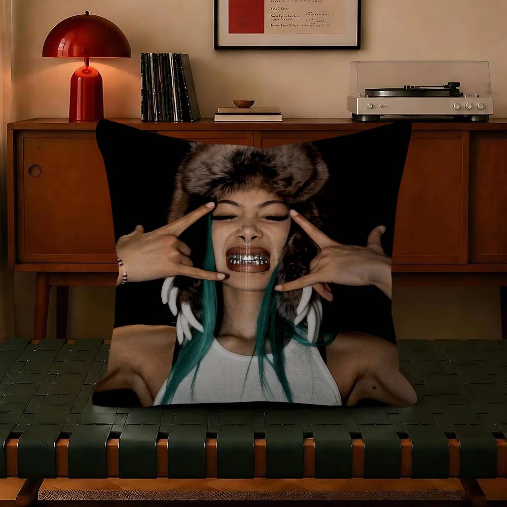 Molly SSantana Rapper Decorative Pillowcase Square Pillowcase Home Office Decorative Cushion Cover