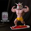 18cm Big Muscle Gunpla EVA Unit 01 LED Light Up Bodybuilding Statue RX-78 Zaku Sazabi Nu Yuanzu Action Figures Boys Toy Gifts