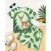 Children's 2-piece Suit Short-sleeved T-shirt + Shorts and Shorts Summer Suit