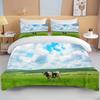 China Grassland European and American King Size Double Bed Children's Bedding  Microfiber or Polyester Duvet Cover 3 Piece Set