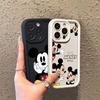 Dumb Mickey Is Suitable for Apple 16plus Mobile Phone Case 16promax Soft 13 New 12pro Cartoon X/xs