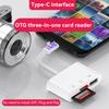 USB Type C Card Reader To SD TF USB Connection Smart Memory Card Reader Adapter For Macbook Cell Phone Samsung Huawei Samsung