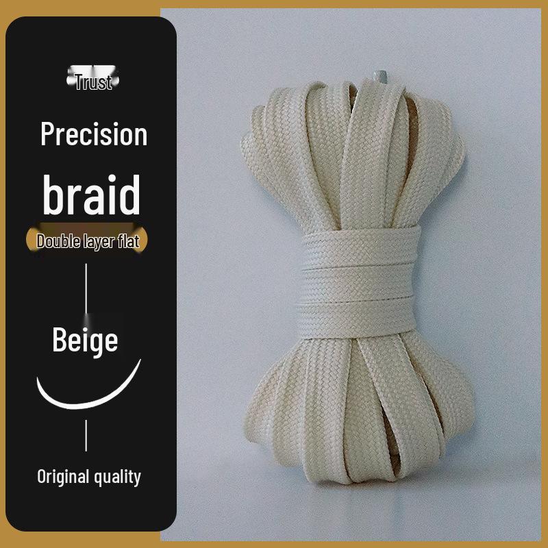 Mångsidiga platta skosnören för män och kvinnor - Original Svart, Vit, Färgglada, Rosa, Grå