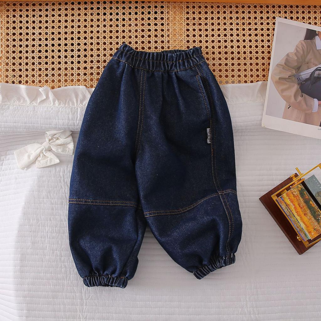 Girls' Jeans Spring Lantern Pants Fashionable Boys' Leg Binding Pants Children's Pants