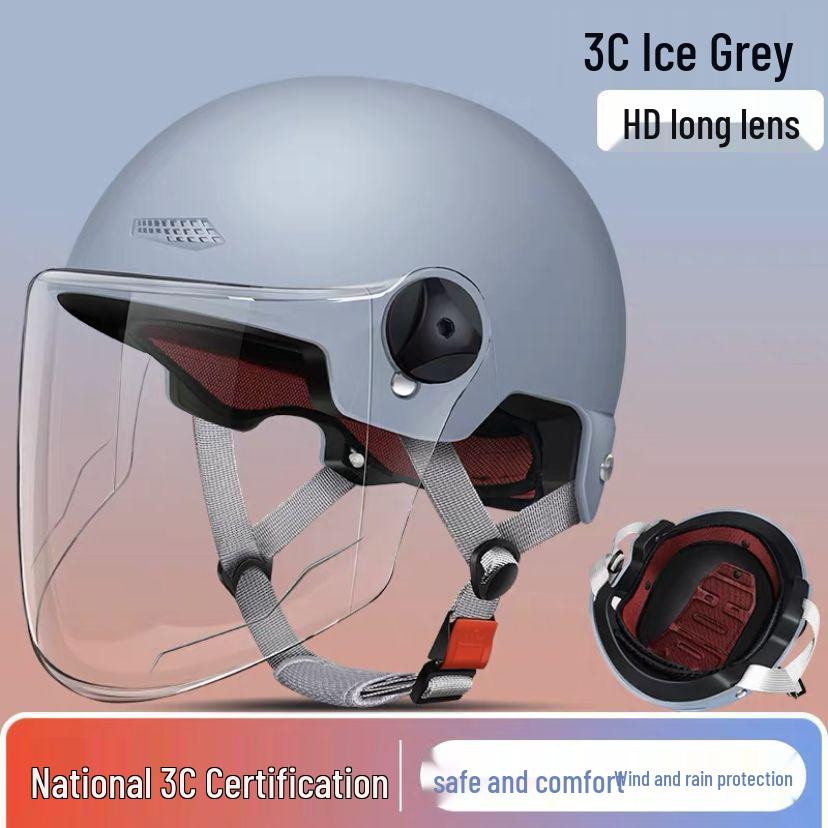 Universal Electric Vehicle Half Helmet: All-Season Sun Protection for Men & Women