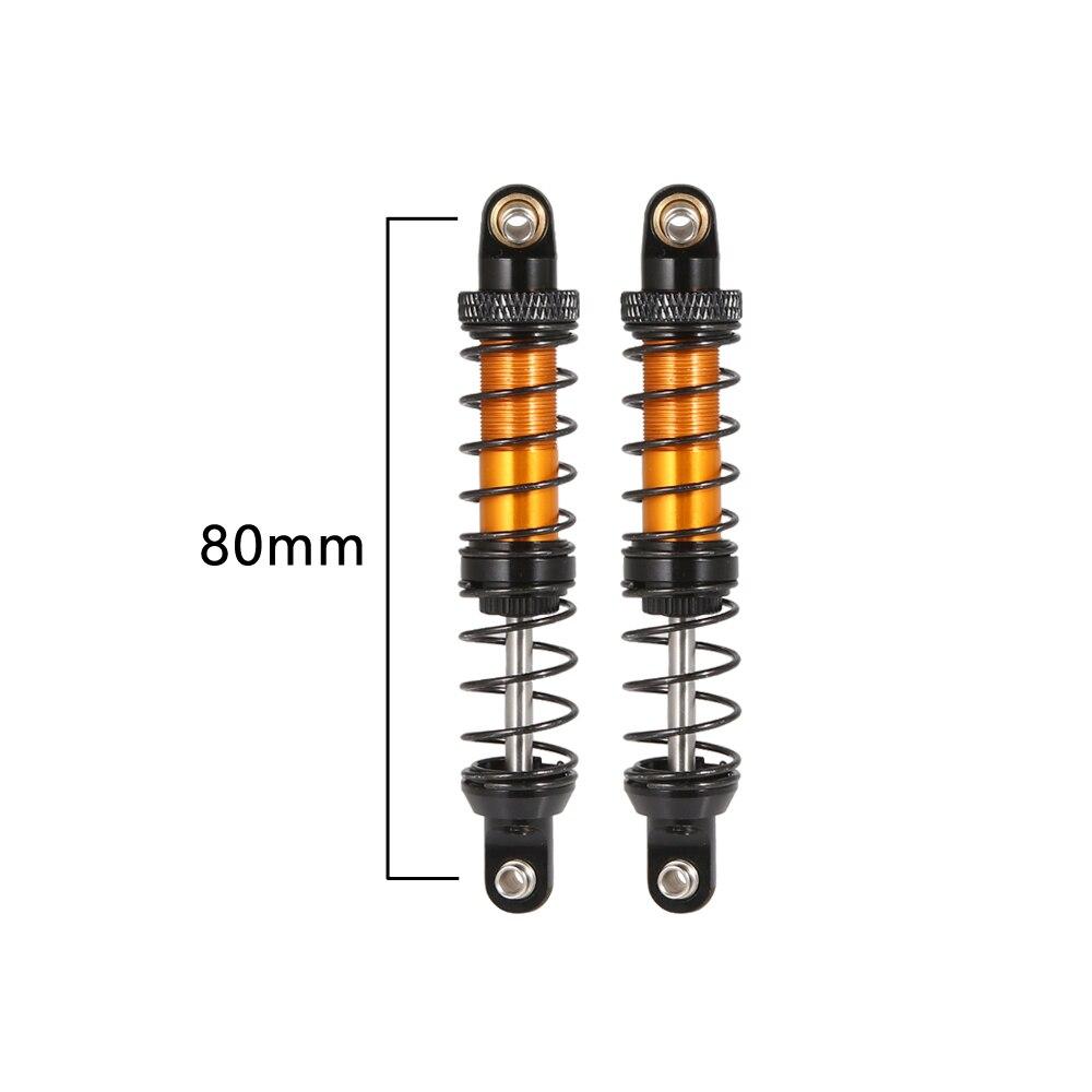 2Pcs Metal Shock Oil Damper Suitable for 1/10 Remote Control Crawler Vehicle Axial SCX10 90046 AXI03007 TRX4 TRX6 Upgrade Parts