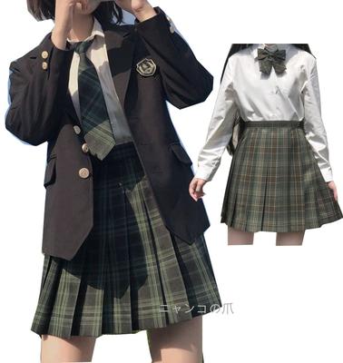 Krallen Blazer für die High School Marineblau Matrosen JK Mädchen High School Emblem Set Blazer Set [Nyanko] Mädchen, Anzug, Jacke, Mantel, Uniform, Uniform, Cosplay,