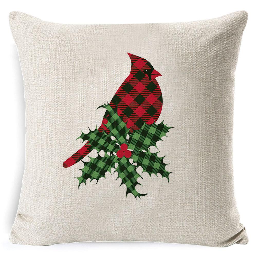 Christmas Pillowcase Home European Linen Sofa Cover Cushion Cushion Pillowcase Back Cushion