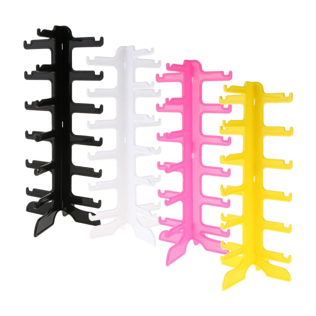 Sunglasses Display Rack with Six Pair Holder Plastic Accessory Display Stand for Bracelet Necklace Jewelry