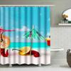 Colorful Beach Shower Curtain With Fruit Umbrellas – Create A Fun Summer Vibe In Your Bathroom