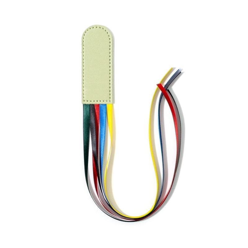 Bokmärken i läder Bokmärken med band med 5 färger Bibliska bokmärken Sidmarkörer med band för Bibeln Dikter Roman