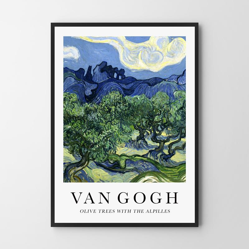 Poster Van Gogh Olive Trees
