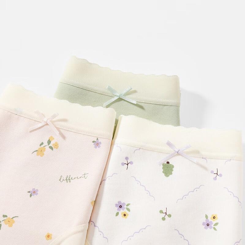 Fenteng Women's Antibacterial Cotton Briefs 3-Pack