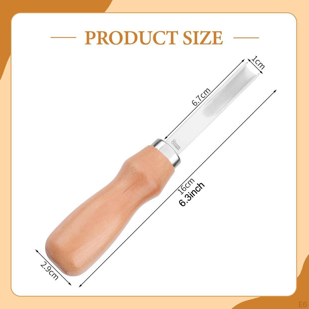 Edge Skiving Beveler Trimmer for Thinning Cutting Leather Working Tool Lightweight Leathercraft