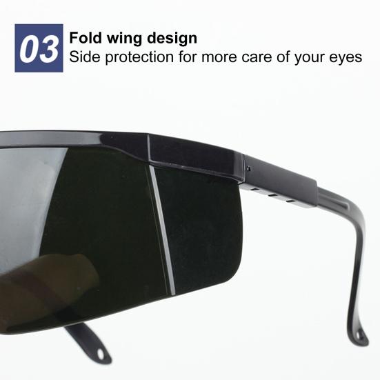 8 Degrees Grey Lens Strong Light Resistant Anti-impact Ergonomic Nose Pad Welding Goggles Safety Working Protective Equipment Eyes Protector