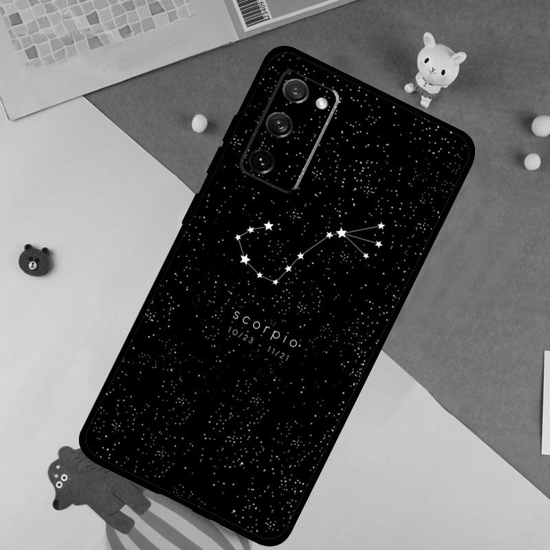 Zodiac Constellation Case For Samsung Galaxy S23 S22 Ultra S21 S20 FE S8 S9 S10 Note 10 Plus Note 20 Ultra Cover