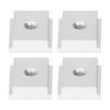 4Pcs Sliding Slot Nut T Type Aluminum Alloy Woodworking Linear Motion Parts 30 Series M6 Silver