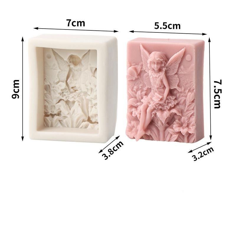 Candle Mold Non-stick Plaster Mold Baking Mold Flexible For Home Decoration DIY Projects Gift Making