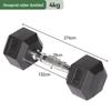 Non-slip Adjustable Rubber-Coated Hex Dumbbell for Women