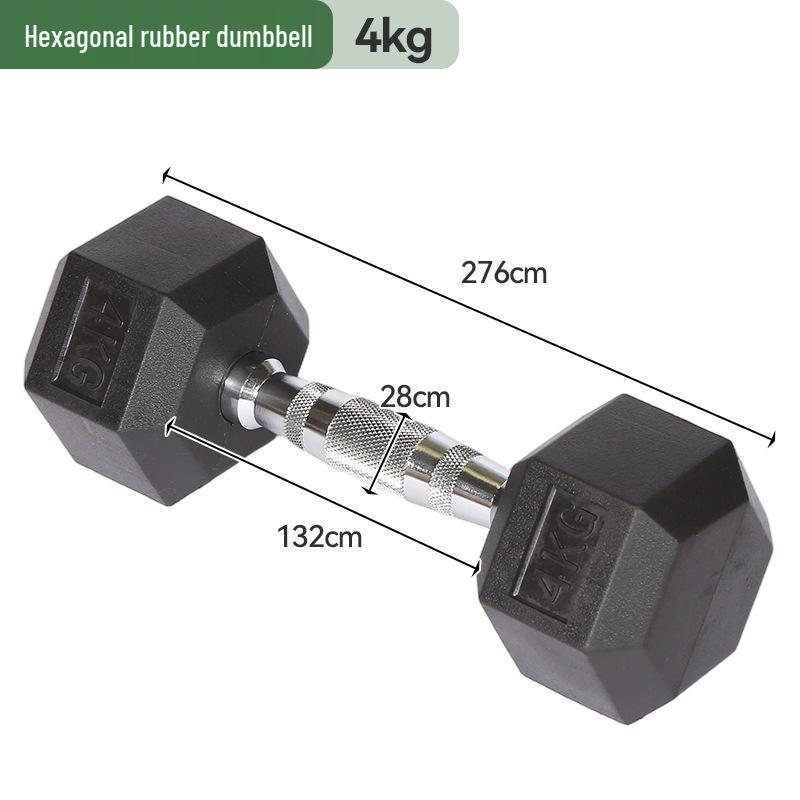 Non-slip Adjustable Rubber-Coated Hex Dumbbell for Women