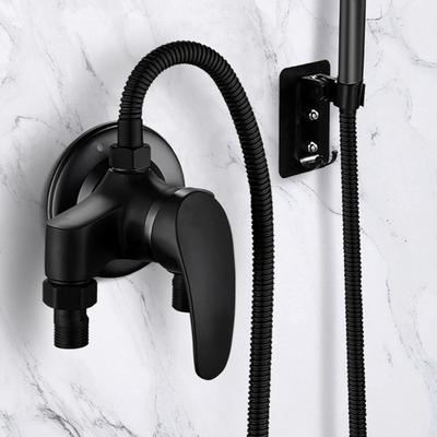 Cold Hot Mixer Tap Bathroom Faucets Black Shower Faucet Shower Head Set Household Wall Mounted Shower Mixer Valve Switch